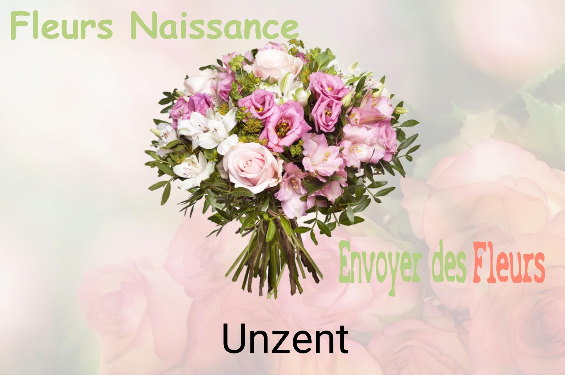 Bouquet de fleurs de naissance livré à Unzent